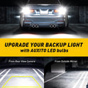 AUXITO 912 921 LED Bulb for Backup Light Reverse Lights High Power 2835 15-SMD Chipsets Error Free T15 906 922 W16W Bulbs, 6000K White, Exterior Light Bulbs (Upgraded, Pack of 2)