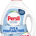 Persil Free & Sensitive Liquid Laundry Detergent, Unscented and Hypoallergenic for Sensitive Skin, 2X Concentrated, 82.5 fl oz, 110 Loads