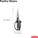 OXO Good Grips Spring-Loaded Poultry Shears, Black