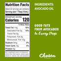 Chosen Foods Avocado Oil, 16.9 Fl Oz - All Purpose Cooking Oil made from 100% Pure Avocados - Non-GMO, Gluten-Free, Keto Friendly, Glyphosate Free - 500mL (Pack Of 1)