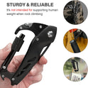 Multitool Carabiner with Pocket Knife, Stocking Stuffers Gifts for Men, EDC Carabiners with Folding Knives, Bottle Opener, Window Breaker and Screwdriver, Survival Gear for Camping Hiking