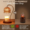 Flower Candle Warmer Lamp with Timer, Dimmable Candle Lamp Warmer, Christmas Birthday Gift for Women Mom, House Warming for New Home Decor, Lotus Wax Melt Warmer for Jar Candles
