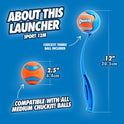 Chuckit! Dog Ball Launcher - Sport 12" with Medium (2.5"), Dog Fetch Ball Thrower, For Dogs 20-60 Pounds, Made in USA