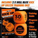 Soccer Kick Up Training Dice (2 pcs) - Soccer Gifts for Boys 8-12 Juggling Skills Game - Training Equipment Accessories (Kick UP DICE)