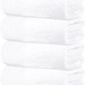 Tens Towels Pack of 4 Extra Large Bath Towels 30 x 60 Inches, 100% Cotton, Larger & Lighter Weight, Quicker to Dry, Super Soft and Absorbent, Perfect for Bathroom, White