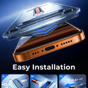 MAGIC JOHN 2 Pack for iPhone 17 Pro Max 6.9 inch Tempered Glass Screen Protector, Auto Dust-Elimination, Bubble Free, HD Clear, Easy Installation