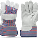 G & F Products unisex adult Safety Cuff Regular Grade work gloves, Grey, Large Pack of 5 US