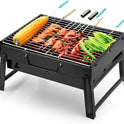 Barbecue Grill Portable BBQ Charcoal Grill Smoker Grill for Outdoor Cooking Camping Hiking Picnics Backpacking