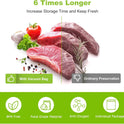 Bonsenkitchen Vacuum Sealer Bags, 8" x 50' Rolls 2 pack for Food Storage Saver, Bpa Free, Heavy Duty, Commercial Grade Textured Food Roll, Customized Size Bag for Sous Vide Cooking,VB3209