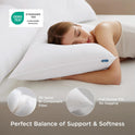 Bedsure Pillows Queen Size Set of 2 - Soft Bed Pillows for Sleeping 2 Pack, Fluffy and Supportive, Hotel Quality, Original Down Alternative Filling for Side, Back Sleepers