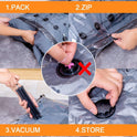 GONGSHI Vacuum Storage Bags, Space Saver Seal Bags For Clothing, Blankets, Comforters, Pillows, Clothes Storage,Travel Luggage,24 Combo-EPUMP