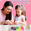 Mio Angle Bracelet Making Kit for Beginner 5000Pcs Preppy Polymer Friendship Bracelet Making with Charms Kit for Jewelry Making DIY Arts and Crafts Birthday Gifts Toys for Kids Age 6-13