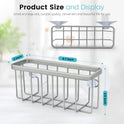 Sponge Holder for Kitchen Sink, Kitchen Sink Sponge Holder,Sink Caddy,Dish Soap Holder （Mat Silver）