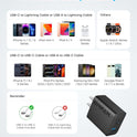 Anker iPhone 17/16 Charger, 2-Pack 20W Fast USB C Charger Block, for iPhone 16/16 Pro Max/15 Series/iPad Pro and More (Black, 2 Pack & 2 Cable)