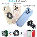 Coolpow for Magsafe Car Mount Charger【100% Stable】 15W Magsafe Car Charger Magnetic Phone Holders for Your Car Accessories for Women Men car Phone Holder Wireless Car Charger for iPhone