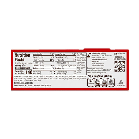 KIT KAT Milk Chocolate Wafer Snack Size, Candy Pantry Pack, 12.25 oz (25 Pieces)