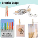 Mr. Pen- Wooden Clothes Pins, Large Natural Wood, 50 Pack, 2.9 Inch, Rust Resistant for Classroom, Crafts