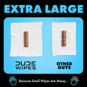 DUDE Wipes - Flushable Wipes - 6 Pack, 288 Wipes - Unscented Extra-Large Adult Wet Wipes - Vitamin-E & Aloe - Septic and Sewer Safe