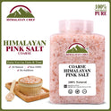Himalayan Chef Pink Himalayan Salt Coarse Grain, 5 lbs Plastic Jar - Pure, Natural, Kosher, Mineral-Rich, Ideal for Grinder Refills, Cooking, Seasoning