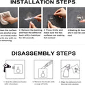 ZESLMG Adhesive Wall Hooks for Hanging, 16 Pack Self Sticky Hooks Heavy Duty 22lb Clear, Removable Shower Hook No Damage for Towel Key Coat Wreath Picture Outdoor Ceiling Bathroom Kitchen, Waterproof