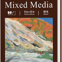 Mixed Media Sketchbook 9" x 12" - Multimedia Sketchbook Hardcover, Spiral Bound, 60 Sheets 98lb/160gsm Mixed Media Paper, Watercolor Sketch Books for Artist Supplies, Painting, Drawing & Art Supplies.