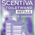 CLOROX Scentiva ToiletWand Toilet Cleaner Refills, Toilet brush, Lavender and Jasmine, 10 Count