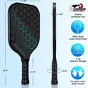 Pickleball-Paddles-Set of 4 or 2 Rackets by JoncAye, USAPA Approved Pickle-Ball Equipment with Balls, Bag, Accessories, Fiberglass Graphite Pickleball Racquet Set for Men, Women, Kids, Adults