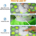 Interactive Cat Toys Rechargeable,Moving Concealed Feathers,Real Mouse Squeaky,Touch Activated Cat Kitten Toy Exercise Toys for Indoor Bored Adult Cats