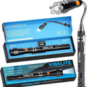 VIBELITE Extendable Magnetic Flashlight with Telescoping Magnet Pickup Tool-Cool Gadget Gifts Stocking Stuffers for Men, Teen Boys, Husband, Dad, Father, Mechanic, Him, Women, Black