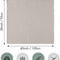 Muslin Swaddle Blankets for Newborn, 3 Pack Breathable Soft Receiving Blanket, Large 38 x 40 inches Swaddle Wrap Burping Clothes, Essentials Infant Shower Items, Toddler Gift (Bright Colors)