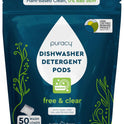 Puracy Dishwasher Pods, Natural Dishwasher Detergent, Free & Clear Dish tabs - Enzyme-Powered, Spot & Residue Free - TikTok Trend Items, Must Haves from TikTok Made Me Buy It (Free & Clear, 50 Count)
