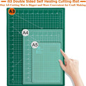 anezus Self Healing Sewing Mat, 12inch x 18inch Rotary Cutting Mat Double Sided 5-Ply Craft Cutting Board for Sewing Crafts Hobby Fabric Precision Scrapbooking Project