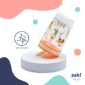 Zak Designs Kelso Toddler Cups For Travel or At Home, 15oz 2-Pack Durable Plastic Sippy Cups With Leak-Proof Design is Perfect For Kids (DinoRoar, Zaksaurus)