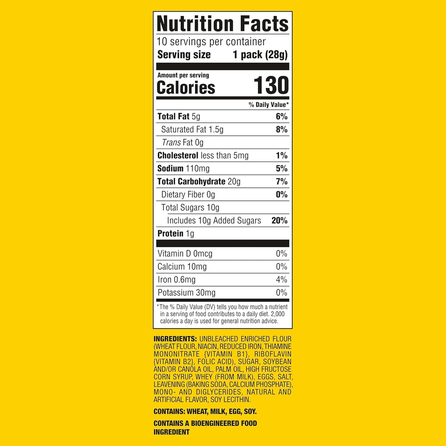 NILLA Wafers Mini Cookies, Vanilla Wafers, 10 Snack Packs