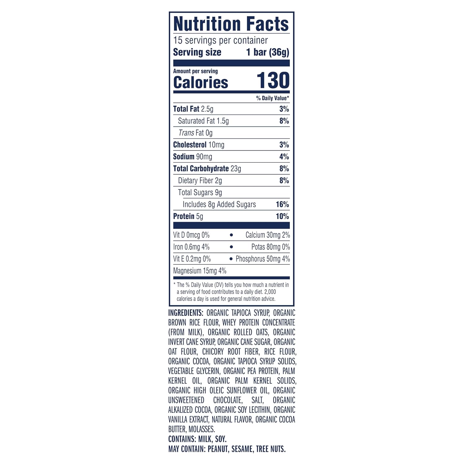 Zbar Protein - Chocolate Chip - Crispy Snack Bars - Made with Organic Oats - Non-GMO - 5g Protein - Gluten Free Protein Bars (15 Pack)