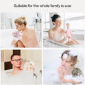Fishent Loofah Bath Sponge Shower Loofahs, 4 Pack Soft Loofa Exfoliating Body Scrubber Mesh Shower Puff Pouf Ball Luffa for Men and Women(50g/pcs)