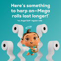 Angel Soft Toilet Paper with Fresh Linen Scented Tube, 8 Mega Rolls = 32 Regular Rolls, Soft and Strong Toilet Tissue