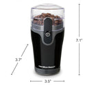 Hamilton Beach Fresh Grind Electric Coffee Grinder for Beans, Spices and More, Stainless Steel Blades, Removable Chamber, Makes up to 12 Cups, Black