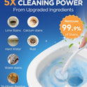 64 Count Toilet Wand Refills for Clorox Toilet Wand, 5X Cleaning Power Toilet Bowl Cleaners with Exclusive Formula, High-Density Disposable Toilet Brush Scrubber - No Falling Apart, Fresh Fragrance
