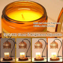 Flower Candle Warmer Lamp with Timer, Dimmable Candle Lamp Warmer, Christmas Birthday Gift for Women Mom, House Warming for New Home Decor, Lotus Wax Melt Warmer for Jar Candles