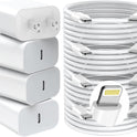 iPhone Charger Fast Charging,20W PD USB C Wall Charger 4 Pack with 6FT Fast Charging Cable - Fast Charger for iPhone 14/14 Pro Max/13/13 Pro/12/12 Pro/11/11 Pro/XS, iPad