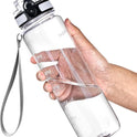 OLDLEY Water Bottle, 32oz Motivational Sports Water Bottle with Time Marker - Times to Drink - Tritan, BPA Free, Wide Mouth Leakproof, Clear (1 Bottle)