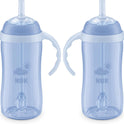 NUK Learner Straw Cup 10oz - Toddler Cup with Soft Straw for Easy Drinking Suitable for Ages 8 Months and Up