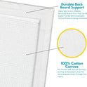 KEFF 24-Pack Canvas for Painting, 6 of 5x7, 8x10, 9x12,11x14 Painting Canvas Boards, Art Supplies for Adults & Kids - 100% Cotton Primed Canvases for Painting Acrylic, Oil, Watercolor, Tempera