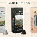 Organic USDA Café Romano Coffee Aluminum Espresso Pods For Nespresso Original Machine 100 Pack Italian Espresso Coffee (Variety pack)