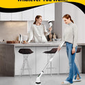 Electric Spin Scrubber for Cleaning Bathroom, Shower Scrubber Cordless Cleaning Brush with IPX7 Waterproof & 2 Speed, 3 Brush Heads, Bathroom Cleaning Supplies for Shower Tub Kitchen Tile Toilet White