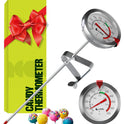 Candy Thermometer with Pot Clip - Deep Fry Oil Thermometer for Frying and Candle Making