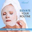 Ebanel 10 Pack Collagen Face Mask with Hyaluronic Acid, Vitamin C, Peptide, Aloe, Instant Brightening Hydrating Face Masks Skincare Korean Sheet Mask, Skin Firming, Lifting Anti Aging Facial Masks