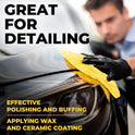 Edgeless Microfiber Towels for Cars – 6pk (12”x12”) - 540 GSM - Super Soft Detailing & Buffing – Scratch-Free & Absorbent Microfiber Cleaning Cloths for Car Polishing