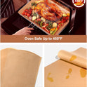 Unbleached Parchment Paper Baking Sheets, 9x13IN Precut Non-Stick Parchment Paper for Baking, Grilling, Air Fryer, Steaming-70 Sheets Unbleached Parchment Sheets for Bread Cup Cake Cookie And More